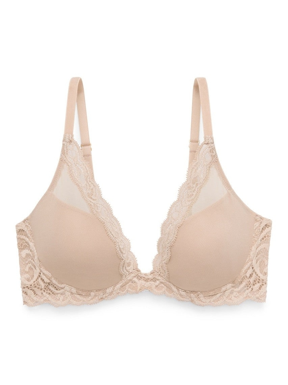Natori Feathers Plunge T-Shirt Bra NWT 36DD 36E